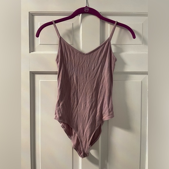 Forever 21 Mauve Ribbed Bodysuit - Picture 2 of 5